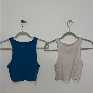 wild fable Cream Ribbed Tank Top